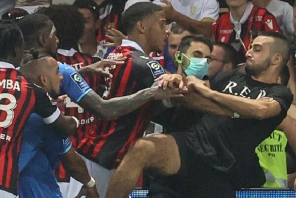 درگیری در فوتبال فرانسه