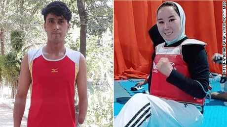 تصویر | دو ورزشکار افغان بالاخره خود را به پارالمپیک توکیو رساندند