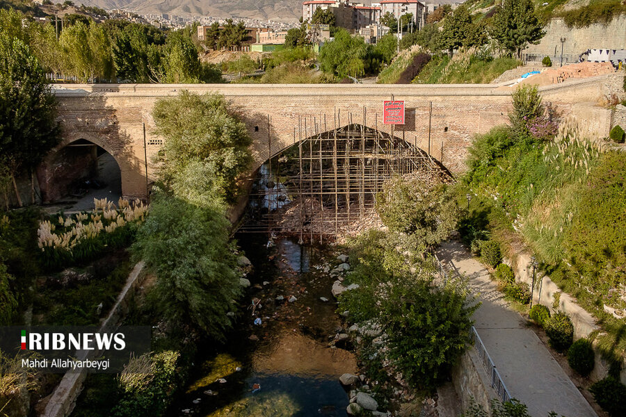 تصاویر | پل تاریخی خاتون در کرج فرو ریخت