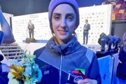 تصاویر حجاب الناز رکابی در بازگشت به ایران | دلیل حضور بدون حجاب در مسابقات کره جنوبی | خداحافظی اجباری از تیم ملی؟