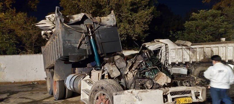 تصاویر | تصادف مرگبار کامیون‌ها در خیابان ولنجک تهران | ۳ نفر کشته شدند