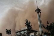 وزش باد شدید و گرد و خاک در تهران | هوا باز هم گرم‌تر می‌شود