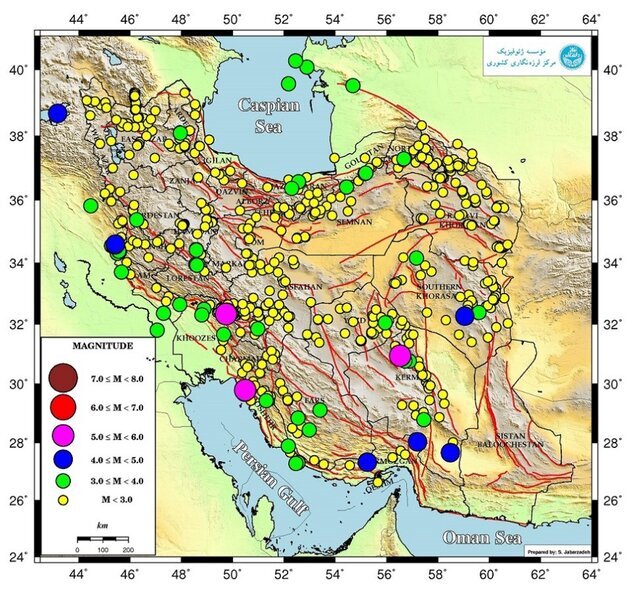 وقوع بیش از ۷۰۰ زمین‌لرزه در نواحی مختلف ایران در مهر ۱۴۰۰ | بزرگ‌ترین زمین‌لرزه در کدام استان رخ داد؟