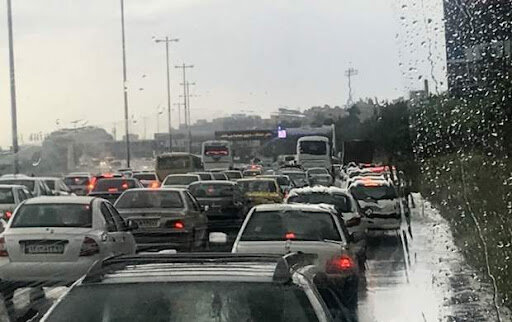 باران - ترافیک