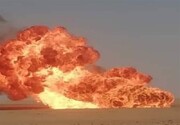 ویدئو | حادثه در خط لوله انتقال نفت خوزستان | شدت انفجار، یک روستا را لرزاند