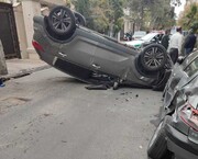 تصاویر | تصادف عجیب در خیابان فرعی