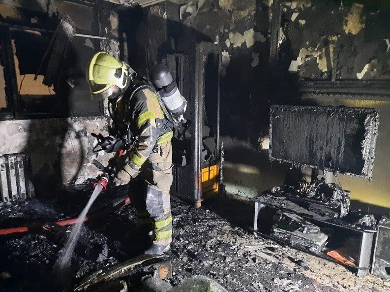 وقوع آتش‌سوزی مرگبار در یک ساختمان مسکونی در تهران