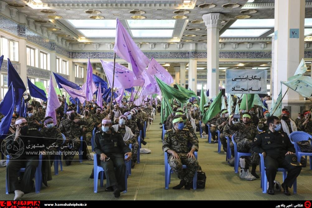 تجمع بزرگ ۵ هزار نفری بسیجیان تهران بزرگ