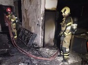 فوت یک نفر بر اثر آتش‌سوزی خانه قدیمی در بهارستان