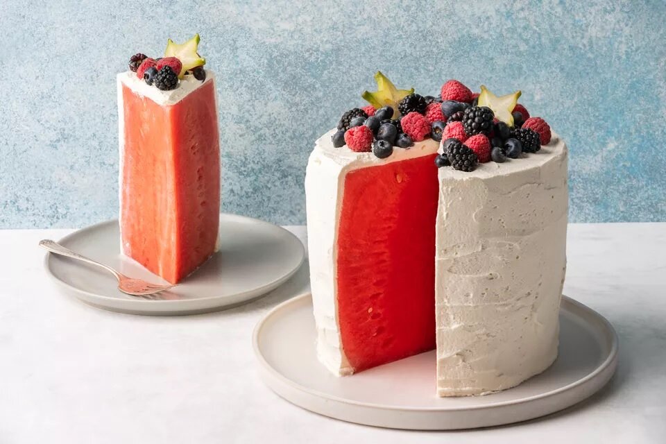 Watermelon Cake - کیک هندوانه