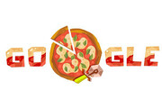 پیتزا روی لوگوی گوگل چه می‌کند؟