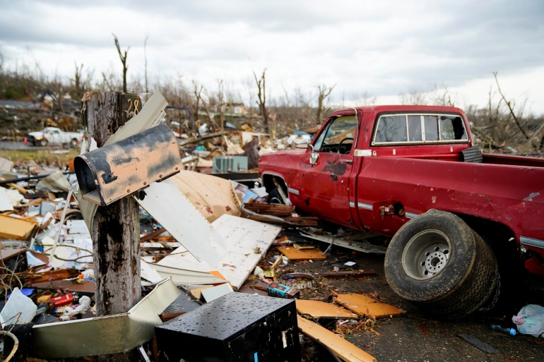 تصاویر آخرالزمانی از طوفان سهمگین در آمریکا