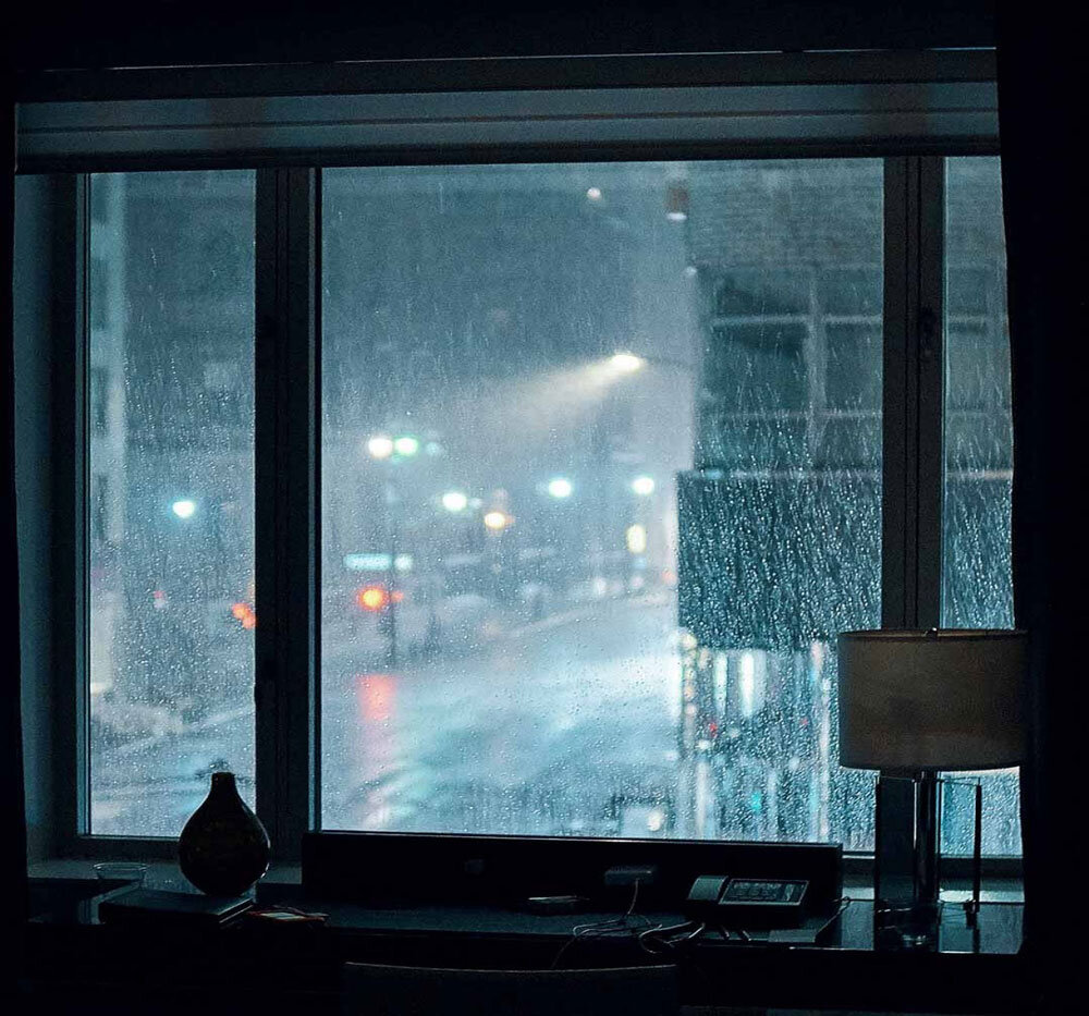 باران و پنجره