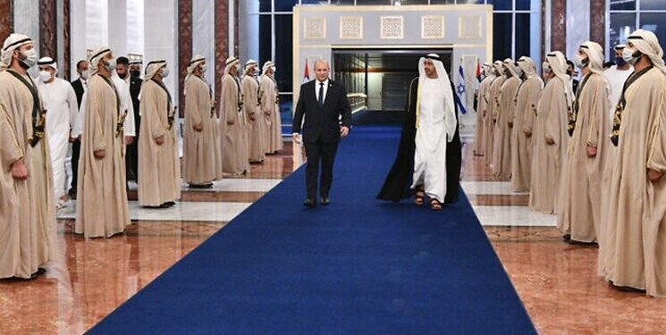 ديدار نخست وزیر اسرائيل با سران امارات