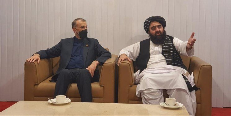 ديدار سرپرست دستگاه دیپلماسی طالبان با وزیر خارجه ایران