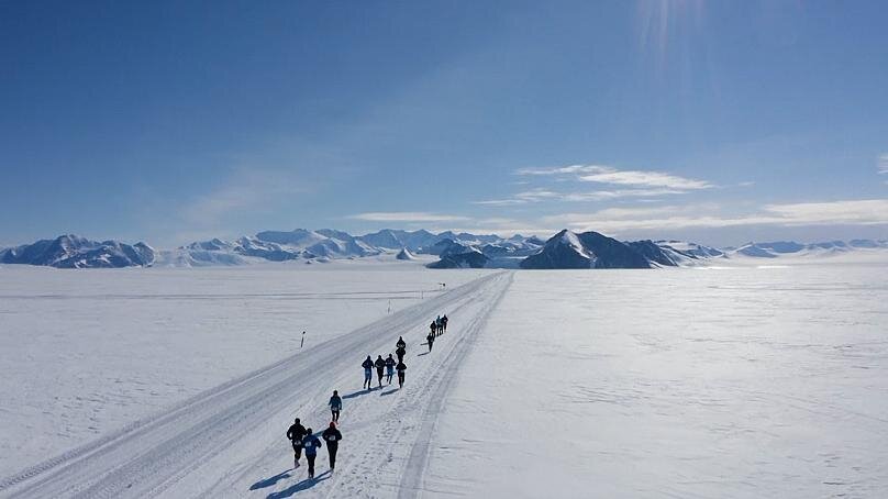 ماراتن یخی در سردترین نقطه‌ی جهان