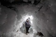 عکس روز| غار «خدای سرما»