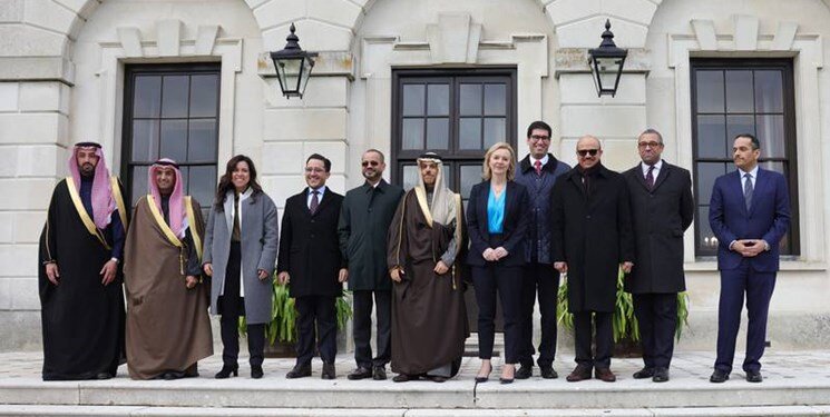 وزیران خارجه عربی و انگلیس