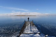 عکس روز| دریاچه یخ‌زده چیلدیر