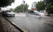 ببینید | بارش باران سیل‌آسا در خرمشهر