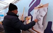 برپایی موکب «فرهنگسرای مقاومت» در خیابان حافظ