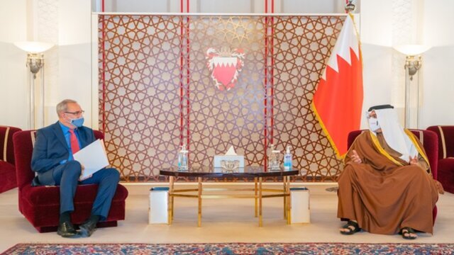 استقبال ولیعهد بحرین از سفیر رژیم صهیونیستی در منامه