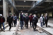 افتتاح بزرگ‌ترین پارکینگ قطارهای مترو ایران در اکباتان