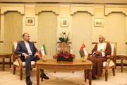 تصاویر دیدار امیرعبداللهیان با وزیر امور خارجه عمان