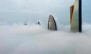 عکس روز| مه صبحگاهی در کویت
