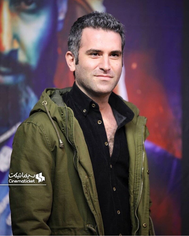 هوتن شکیبا و بهرام افشاری روی فرش قرمز