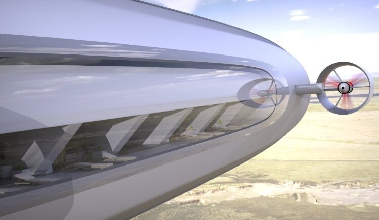 تصاویر | پرواز رویایی با قایق هوایی دو بدنه | در آسمان شناور بمان