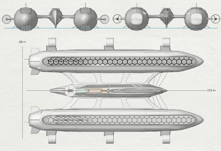 تصاویر | پرواز رویایی با قایق هوایی دو بدنه | در آسمان شناور بمان