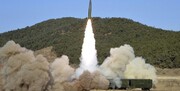 تصاویر | آزمایش‌ موشکی جدید کره شمالی از روی قطار