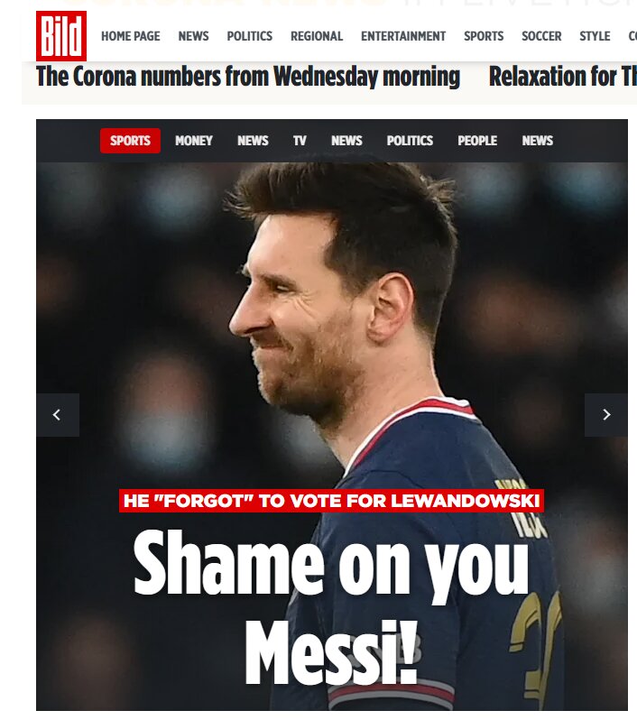 عکس | شرم بر تو باد لیونل مسی! | خشم آلمانی ها از اقدام ستاره آرژانتینی