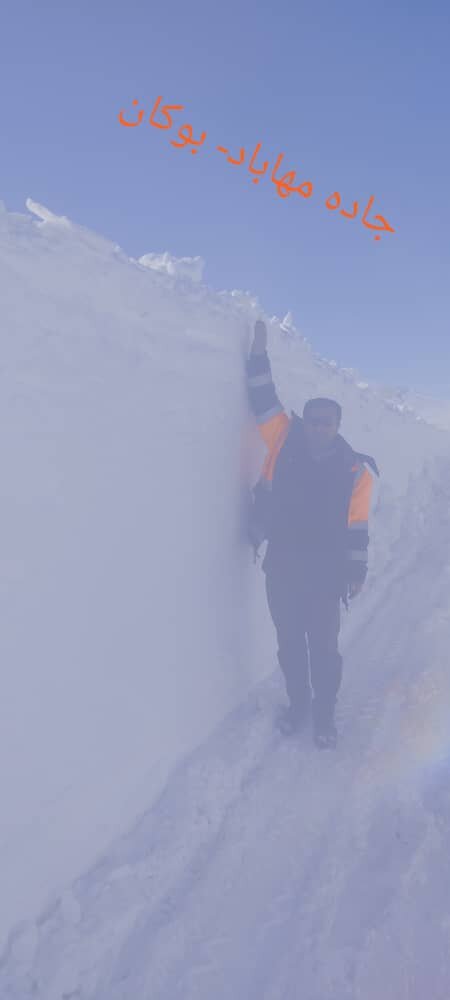ببینید | این محور جادهای بعد از ۵ روز بازگشایی شد | ارتفاع برف دو برابر یک انسان!