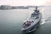 ببینید| کشتی‌های جنگی روسیه عازم مانور نظامی در دریای سیاه می‌شوند