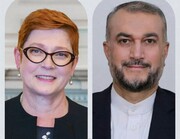 درخواست مهم ایران از استرالیا در تماس امیرعبداللهیان با ماریس پین
