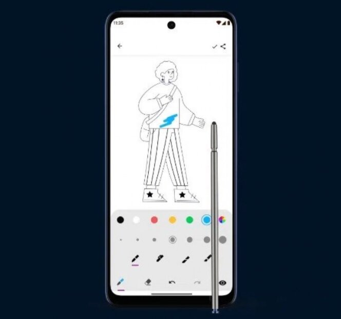 تصاویر | جدیدترین گوشی موتورولا به بازار میآید | با این قلم هر چی میخواهید طراحی کنید