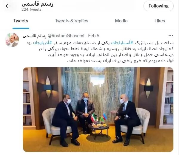 واکنش رستم قاسمی به شیطنتهای رسانهای علیه سفرش به باکو | هیچ راهی برای ما بسته نمی ماند