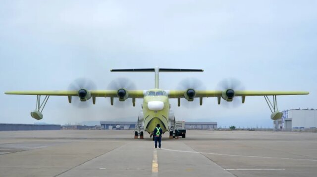 تصاویر | نخستین هواپیمای غولپیکر دوزیست چینی آماده ورود به خدمت است