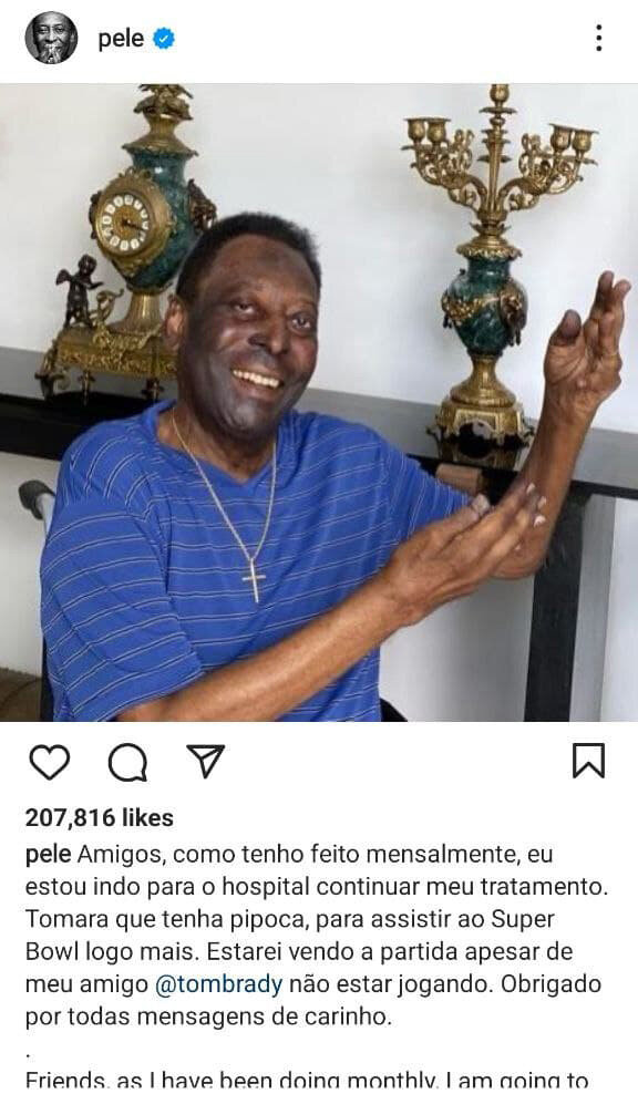 عکس | پله دوباره به بیمارستان منتقل شد | وضعیت نگران کننده اسطوره فوتبال برزیل