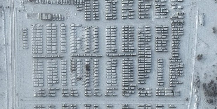 تصاویر | آرایش جنگی روسیه در مرز اوکراین؛ استقرار جنگندههای تهاجمی جدید