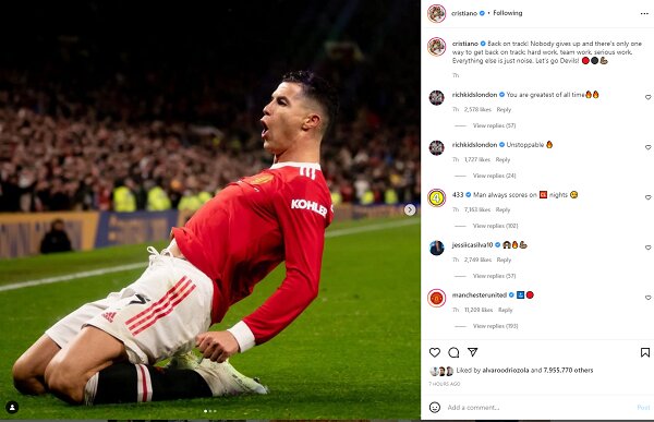 عکس و فیلم | پاسخ قاطع رونالدو به انتقادها با درخشش در پیروزی منچستریونایتد | بزن بریم شیاطین!