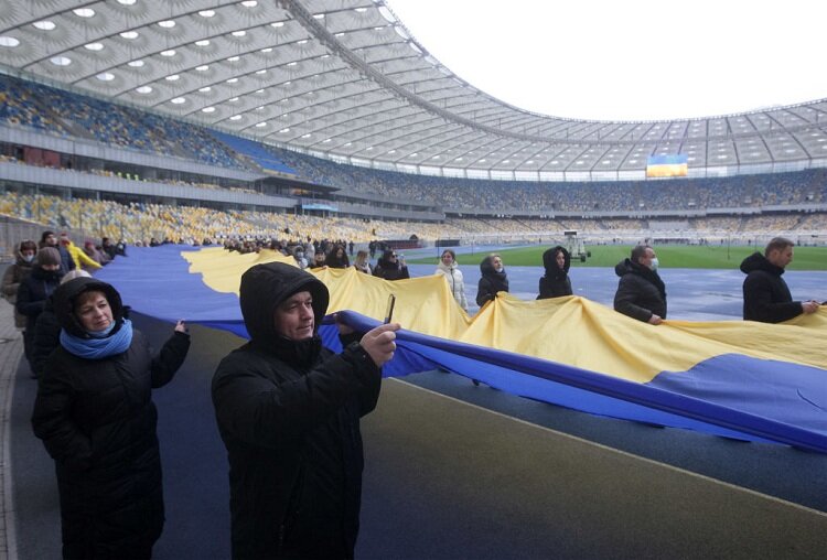 تصاویر روز وحدت در اوکراین | ما از هیچکس نمیترسیم