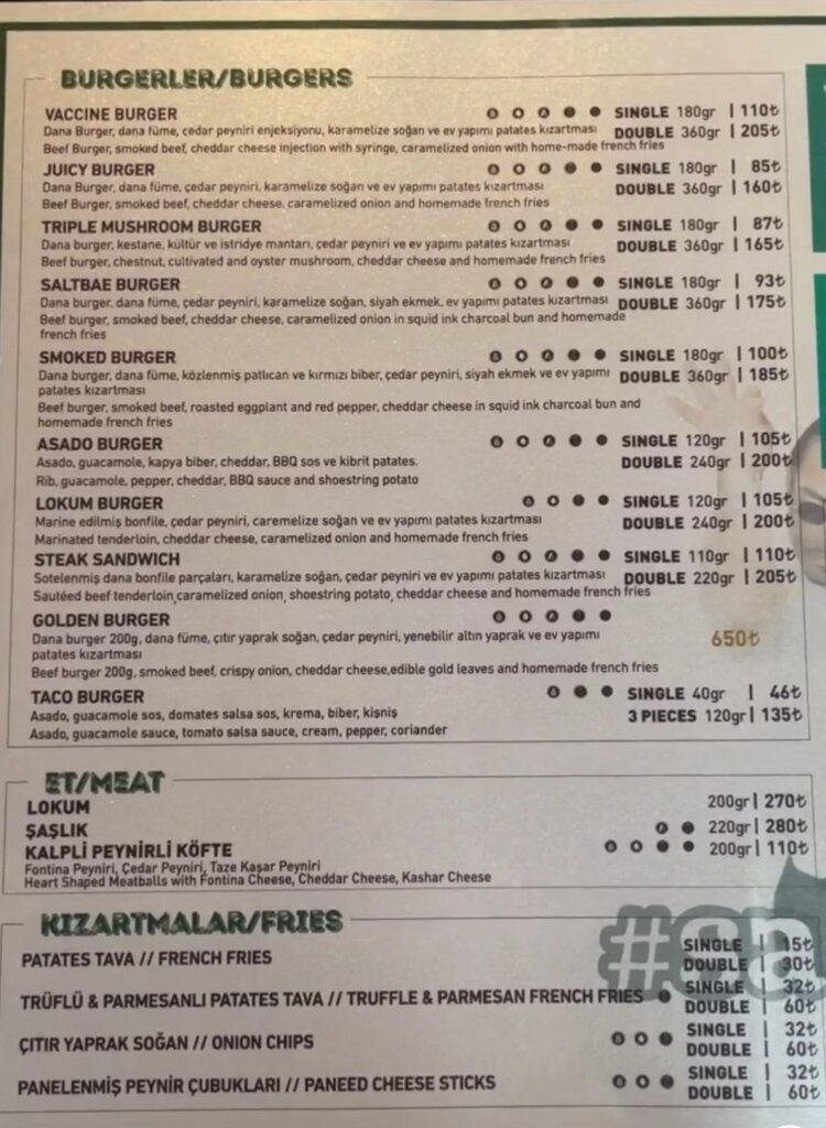 ببینید | قیمت نجومی همبرگر طلا در رستوران نصرت استانبول | برای هر همبرگر با روکش طلا در یکی از معروف‌ترین رستوران‌های جهان چقدر باید بپردازید! 