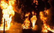 ببینید | حمله موشکی به یک انبار نفت در نیکولایف اوکراین