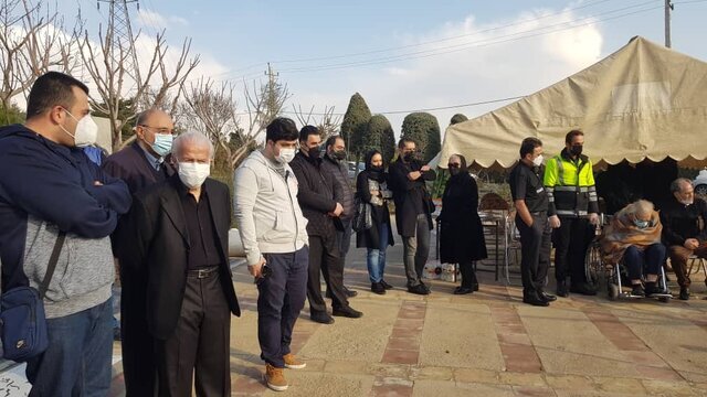 تصاویر | پیکر پیشکسوت دوبله در بهشت سکینه کرج آرام گرفت