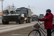 ببینید | لحظه ورود ارتش روسیه به خارکف اوکراین | این شهر روسی‌تبار است!
