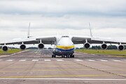 تصاویر تیک آف بزرگ‌ترین هواپیمای جهان از زاویه‌ای تماشایی