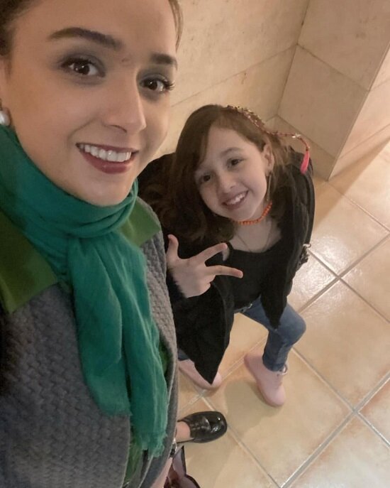 ترانه علیدوستی و دخترش حنا